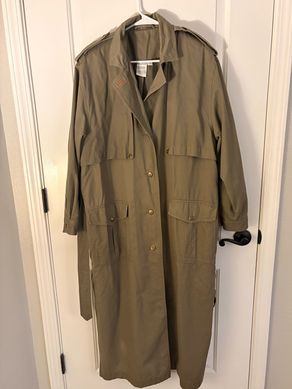 Together Olive Trench Coat with Epaulettes
